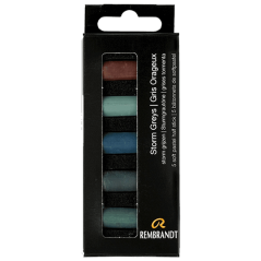 Suchý pastel REMBRANDT měkké - Storm Greys - sada 5 pol.pastelů