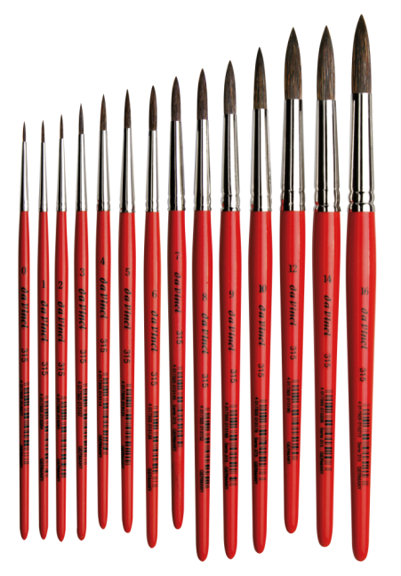 daVinci SCHOOL Pennelli Acquerello - serie 315 - scegli la dimensione
