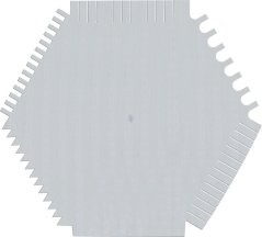 Pettine artistico in acciaio RGM Comb 06 B