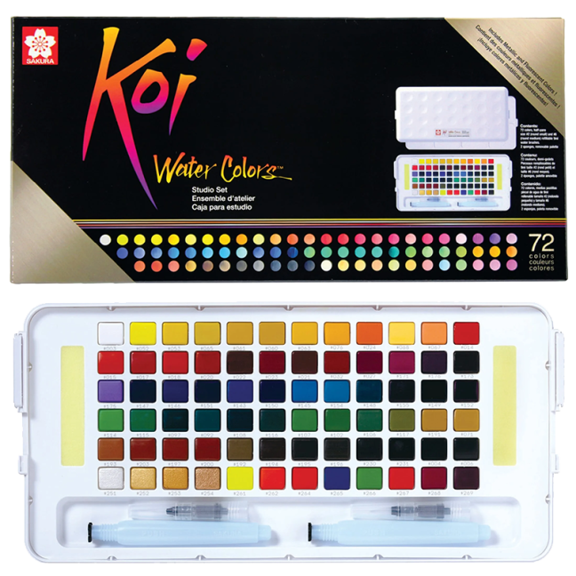 Sakura Koi Studio Set acquerelli - 72 pezzi