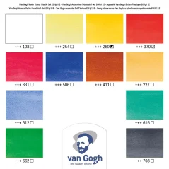 Akvarelboje Van Gogh - set 12 x 10 ml plastika