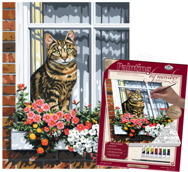 R&L Pictură după numere pe pânză – Can in the Window