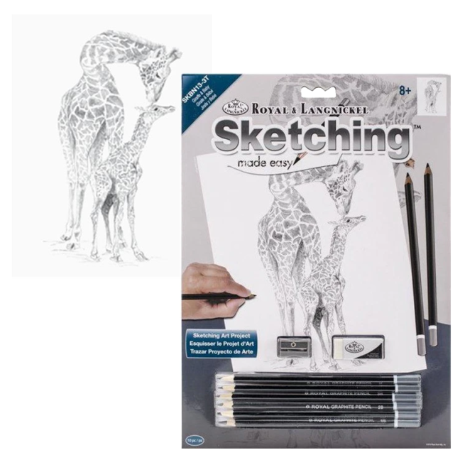 Set da disegno Royal & Langnickel con motivo - Giraffa e cucciolo