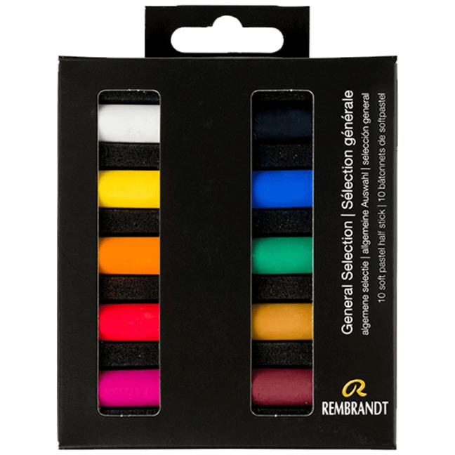 Pastelli secchi REMBRANDT - Selezione Generale - set di 10 mezzi pastelli