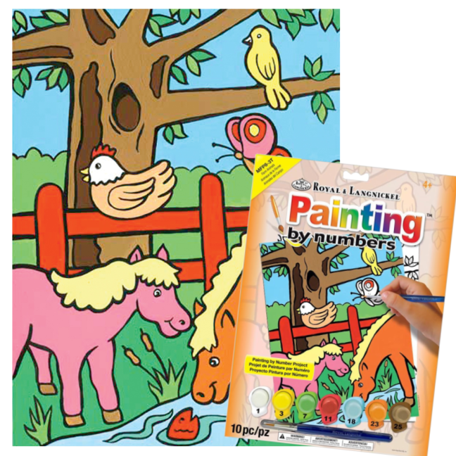 R&L Számozott kifestő gyerekeknek – Farm Animals