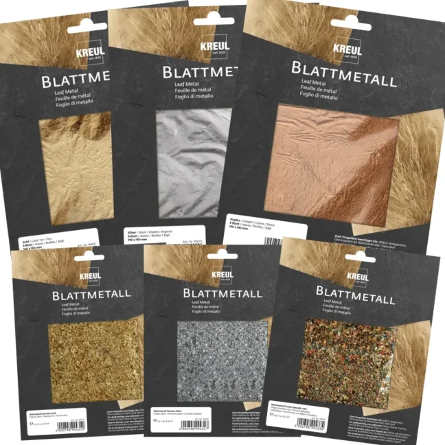 KREUL Metalická dekorační fólie 6 ks – různé odstíny