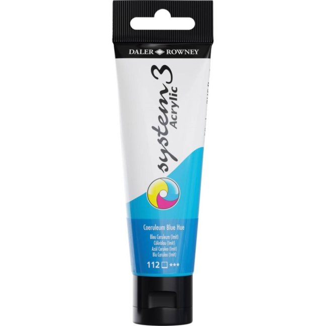 D&R System3 colori acrilici 59ml - scegli la tonalità - D&R System3 colore acrilico 59 ml: 112 - Coeruleum