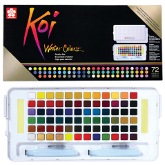 Akvarelové barvy Sakura Koi Studio Set - 72 ks