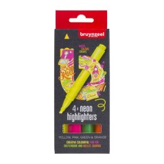 Bruynzeel popisovače 4ks - Neónové