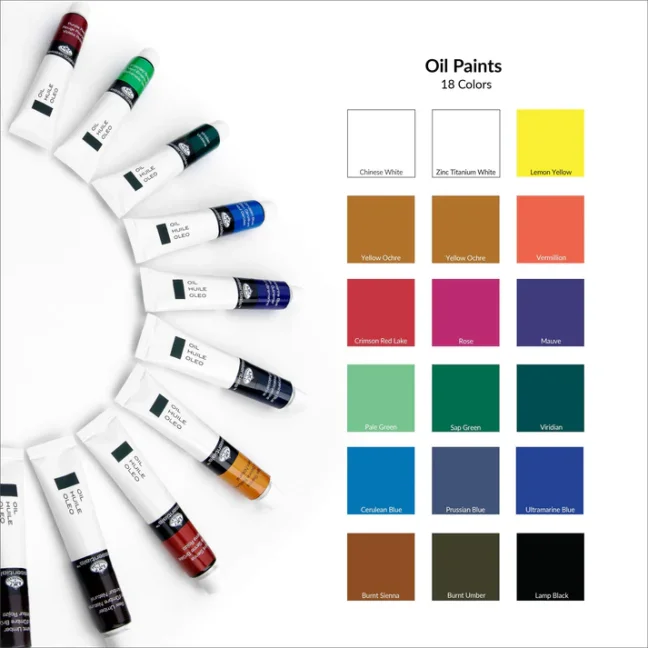 R&L Set di colori a olio – 18 x 21 ml