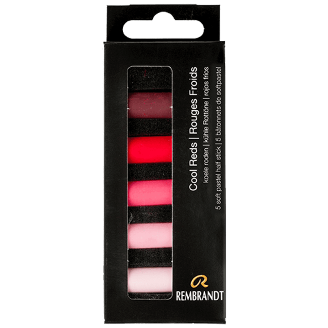 Pastello Secco REMBRANDT - Rossi Freddi - set di 5 mezzi pastelli