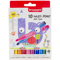 Bruynzeel sada fixiek pre deti - Viachrotové - 10ks