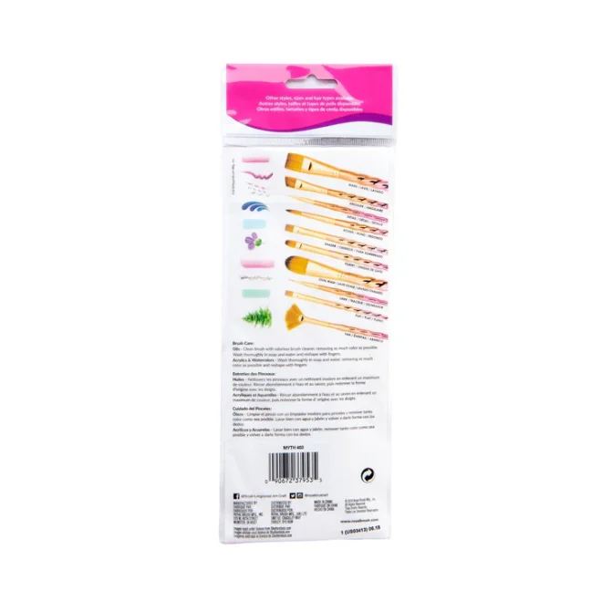 R&L Set di pennelli per olio/acrilico/acquerello MYTHOS – 7 pz