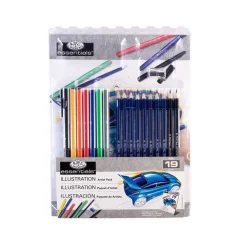 Blok za ilustriranje + komplet svinčnikov in flomastrov Royal Langnickel