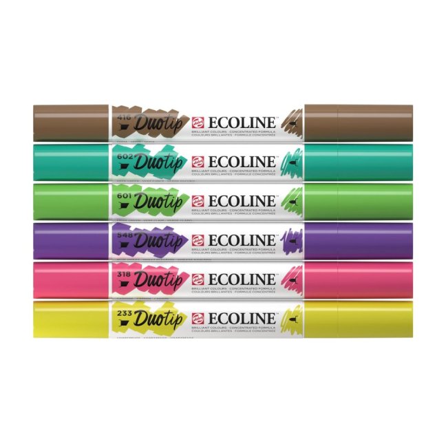 Ecoline Duotip pennarelli Set Botanico | 6 colori