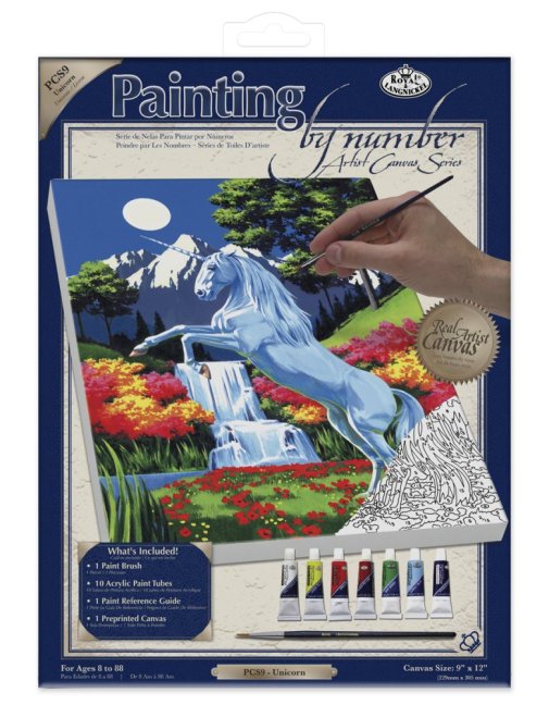 R&L Pictură după numere pe pânză – Unicorn