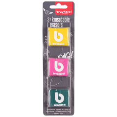 Bruynzeel set di gomme plastiche - 3 pezzi