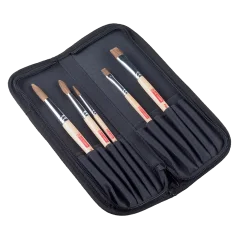Set štetcov s organizérom pre akvarel ArtCreation - set 5 ks