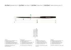 Da Vinci ecsetek STRIPER POINTED - 707