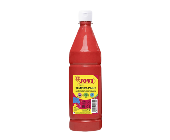 JOVI Tempera 1000ml - vari colori - Scegli una tonalità: 07 - Červená