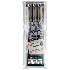 Set de stilouri tehnice SAKURA Zentangle Pigma Micron – set de 3 buc