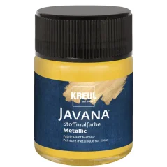 KREUL Boja za svijetli i tamni tekstil JAVANA – Metallic Gold – 50 ml