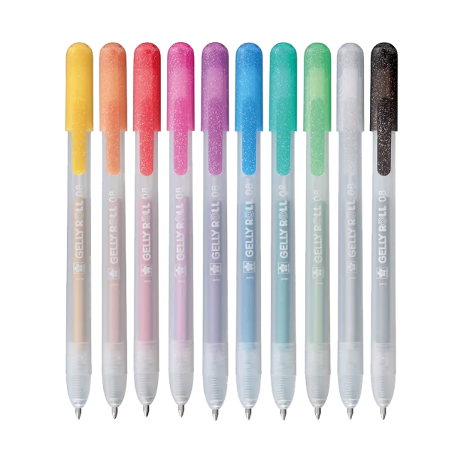 Sakura Gelly Roll – penne gel metallizzate, set da 10 pz