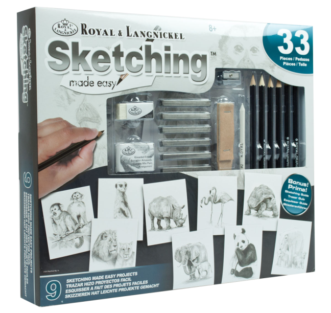 R&L Set creativo per schizzi – 33 pz