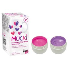 MUCKI prstové barvy na porcelán Sweet Magic 2 × 50 ml