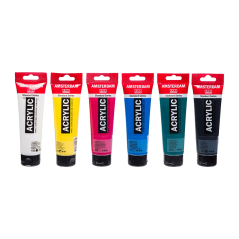 Akrylové barvy AMSTERDAM Standard Series Classroom set - 6x120 ml