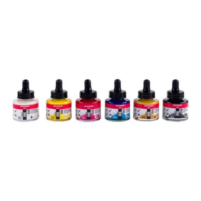 Amsterdam Basic akril tintakészlet 6 x 30 ml