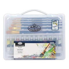 Colori acrilici Royal Langnickel - Set valigetta 12 x 12 ml