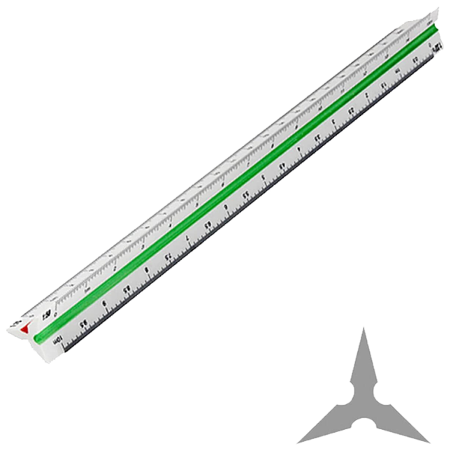 Righello proporzionale in plastica "STUDENT" Leniar 30 cm