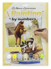 Pittura per numeri formato A4 - Animali
