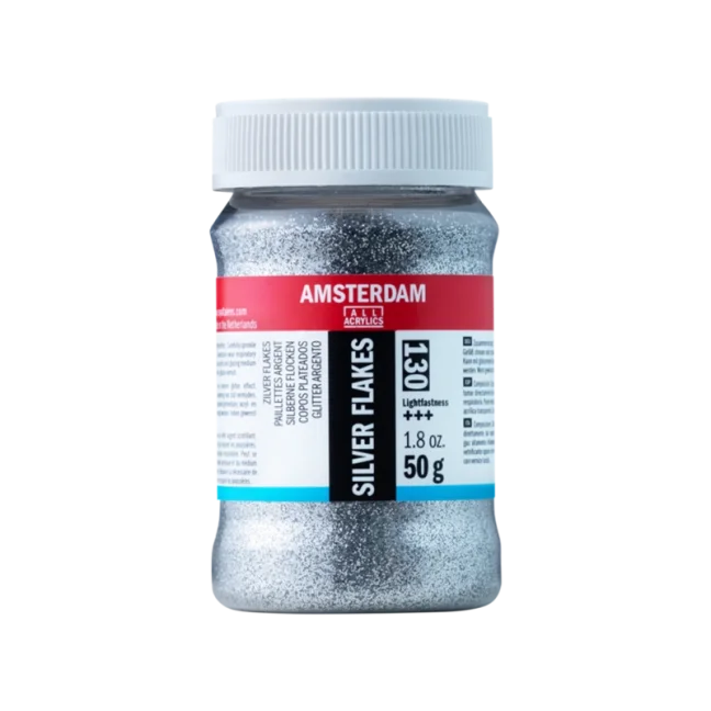 Amsterdam srebrni bleščice - 50g