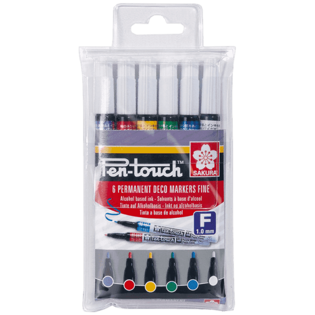 Sakura Pen-touch fine set colorato - 6 pezzi