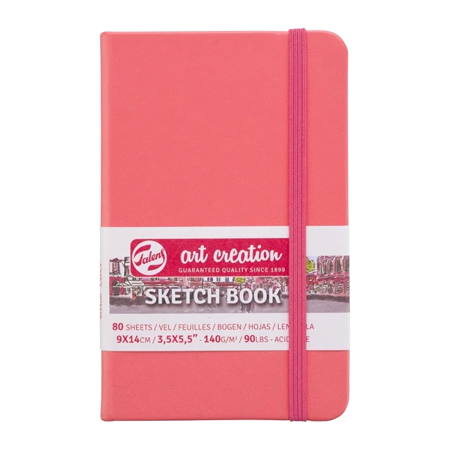 Bloc pentru schițe Art Creation 9x14cm - Coral Red