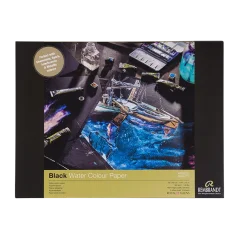 Blok pre akvarelové farby Rembrandt 30x40cm, 360g, 10 čiernych listov celulóza