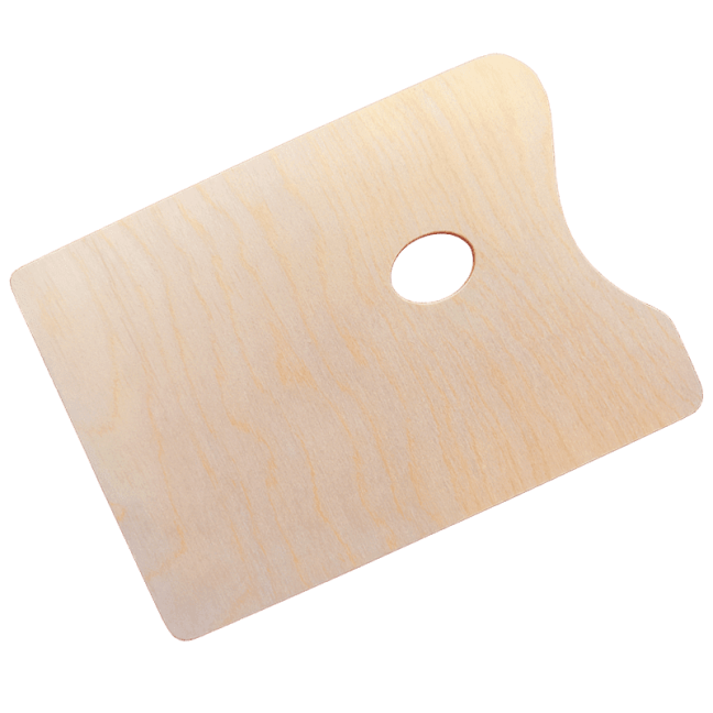 Paletta in legno - rettangolare 16 x 25 cm