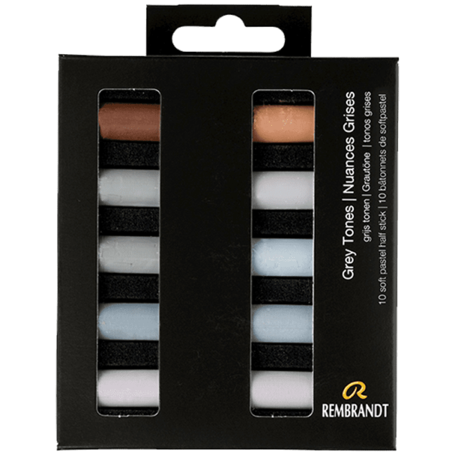 Pastelli secchi REMBRANDT - Toni Grigi - set di 10 mezzi pastelli
