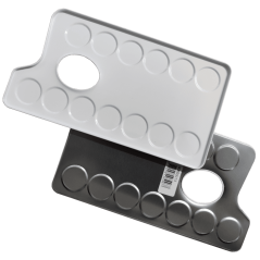 Paleta metalică dreptunghiulară pentru amestecarea culorilor Talens
