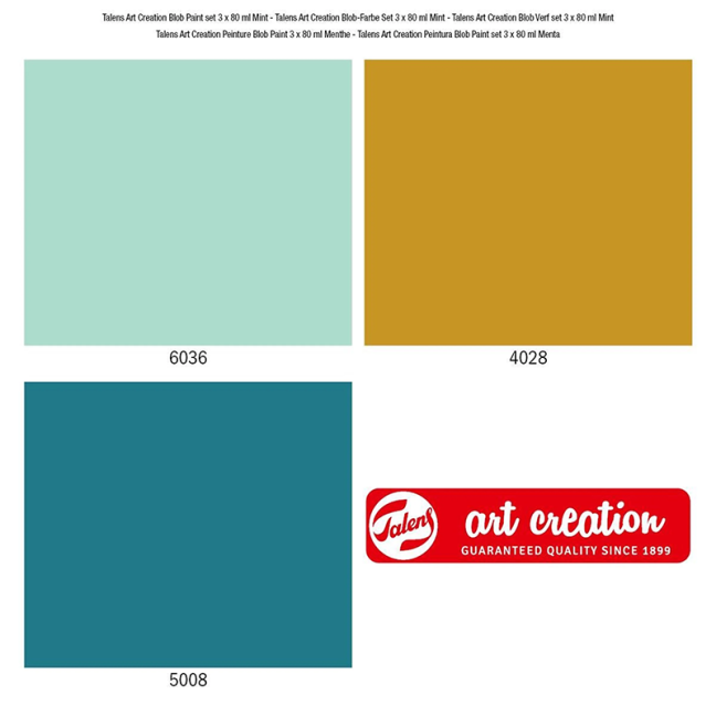 Set di colori Art Creation Blob Paint Mint - 3 x 80 ml