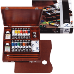 Olejové farby Van Gogh - Inspiration drevený box 14 x 40 ml