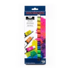 R&L Set akrilnih boja – NEON – 12 x 12 ml