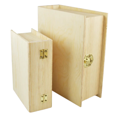 MEYCO Set di scatole in legno di faggio massello - 2 pz