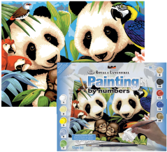 Pittura con numeri formato A3 - Animali in pericolo