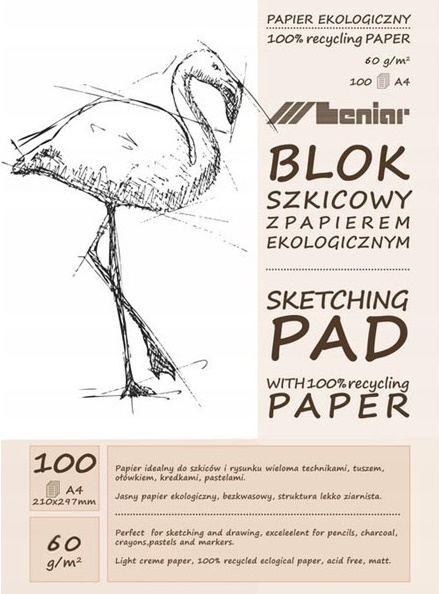 Leniar Plameniak blok ECO papirjev - različni formati