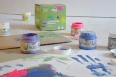 KREUL Prémiová sada prstových farieb MUCKI - 8 x 150 ml