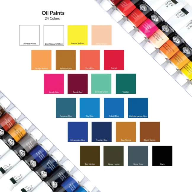 Royal & Langnickel Set Di Colori A Olio Da Viaggio Con 12 Pitture, Pennelli, Telaio E Custodia