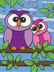 R&L Számozott kifestő gyerekeknek – Owls